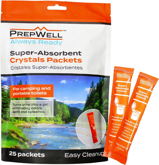 PrepWell Super Absorbent Crystals Packets Pack of 25